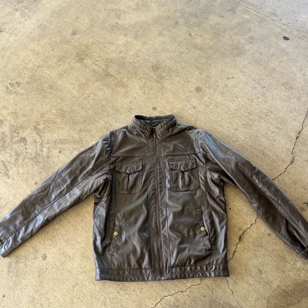 William Barry Dark Brown Leather Jacket